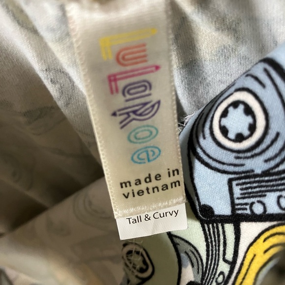 Lularoe tall and curvy leggings with old school cassette print - Picture 3 of 3